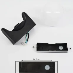 hofstein Applique murale d'extérieur Kalfhaga Noir, 1 lumière