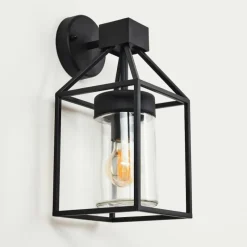 hofstein Applique murale d'extérieur Fiskenes Noir, 1 lumière