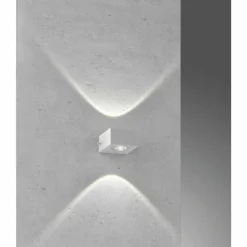 Luminaires Fischer & Honsel Applique murale d'extérieur Fischer-Honsel Helsinki LED Argenté, 2 lumières