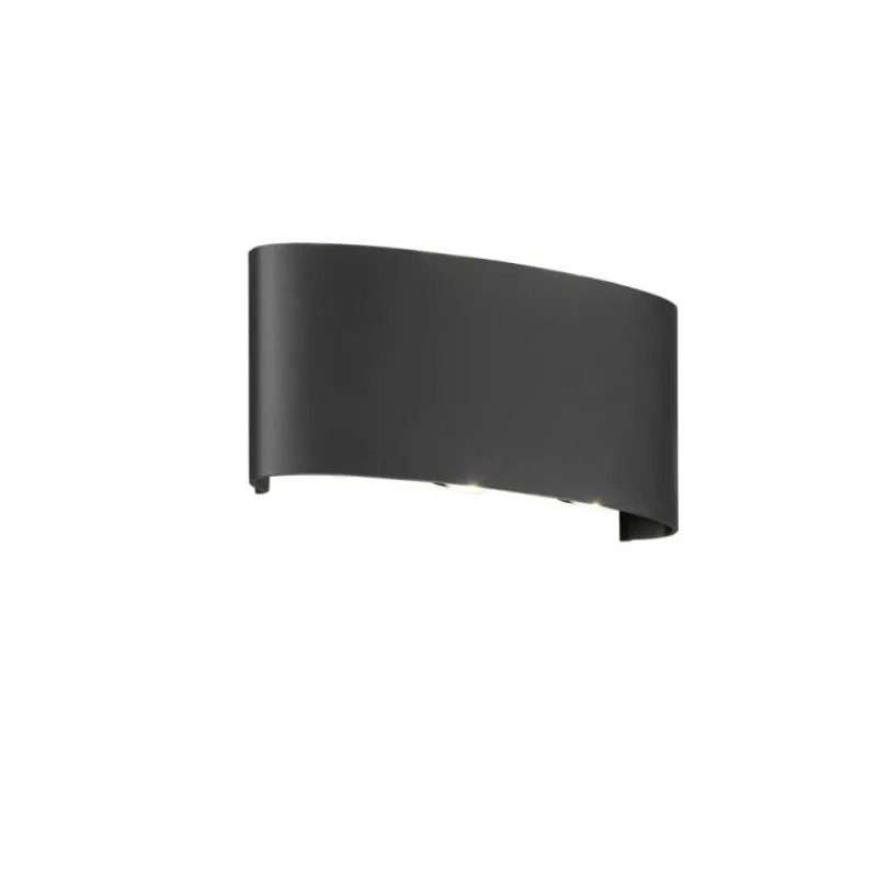 Luminaires Fischer & Honsel Applique murale d'extérieur Fischer-Honsel Berlin LED Noir, 6 lumières