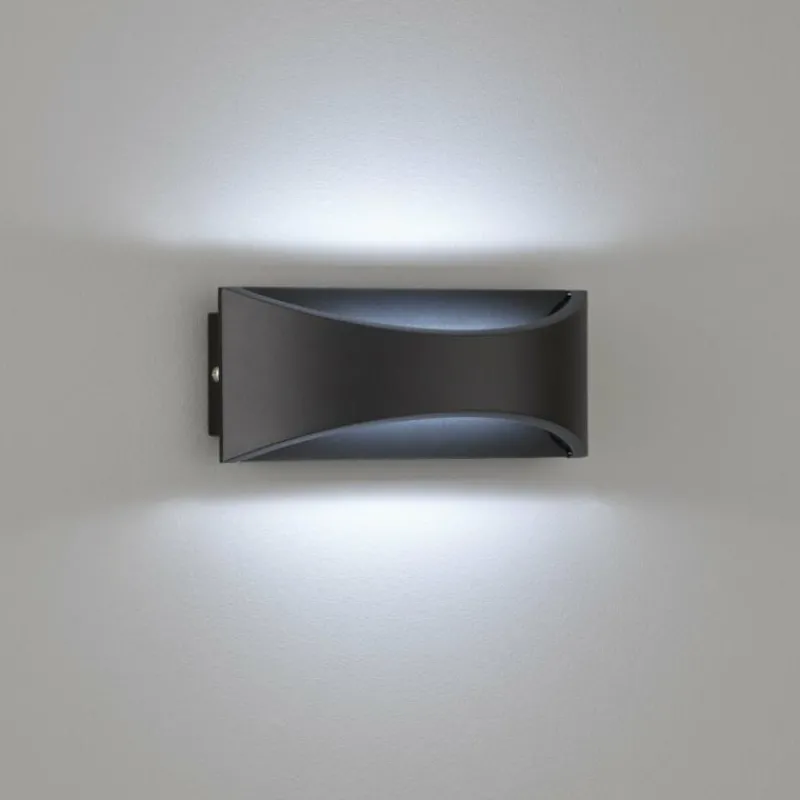 Luminaires Fischer & Honsel Applique murale d'extérieur Fischer-Honsel Rio LED Noir, 1 lumière