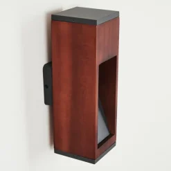 hofstein Applique murale d'extérieur Byremo Bois foncé, Noir, 1 lumière