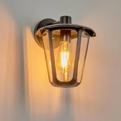 hofstein Applique murale d'extérieur Venneshamm Noir, 1 lumière