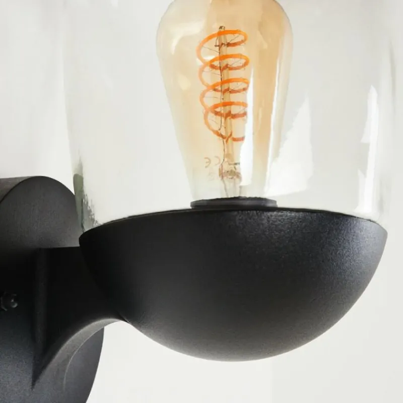 hofstein Applique murale d'extérieur Ystheim Noir, 1 lumière