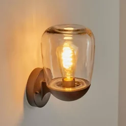 hofstein Applique murale d'extérieur Ystheim Noir, 1 lumière