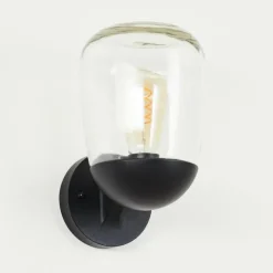 hofstein Applique murale d'extérieur Ystheim Noir, 1 lumière