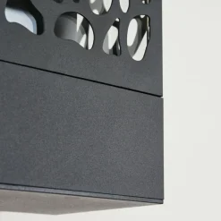 Style Boho-Chic-hofstein Applique murale d'extérieur Innvoll Noir, 1 lumière