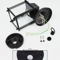 hofstein Applique murale d'extérieur Kasfjord Noir, 1 lumière