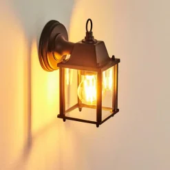 hofstein Applique murale d'extérieur Kasfjord Noir, 1 lumière