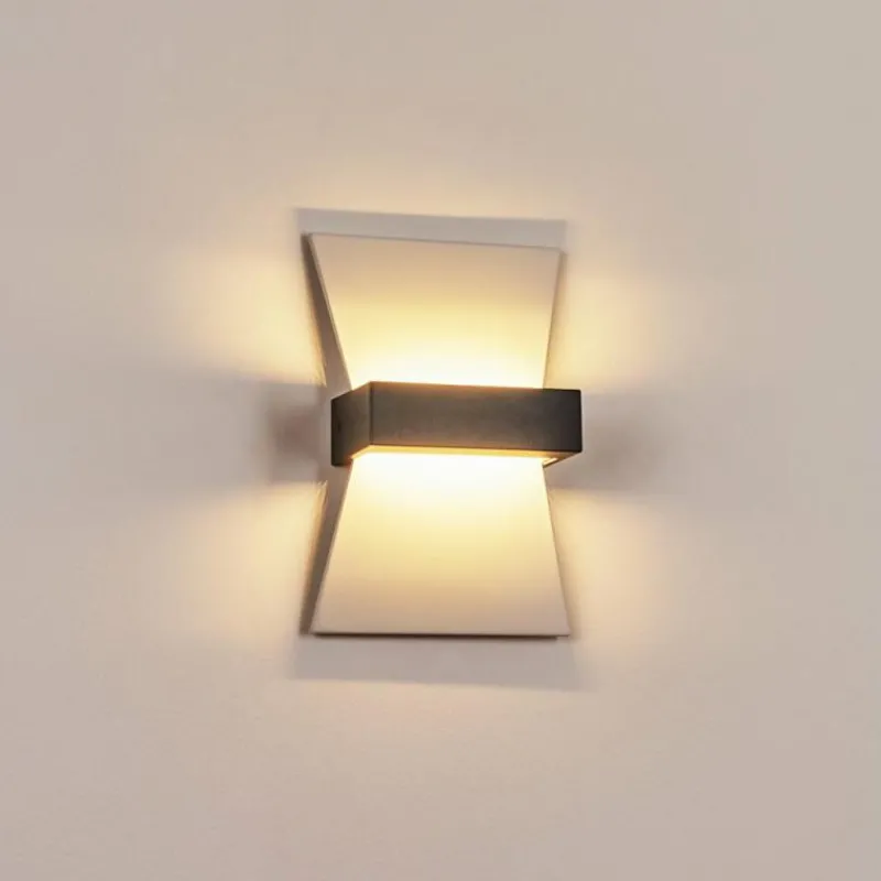 hofstein Applique murale d'extérieur Randsfjord LED Anthracite, Blanc, 1 lumière