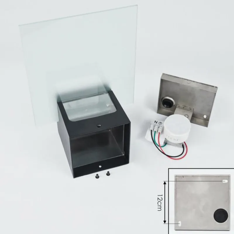 hofstein Applique murale d'extérieur Aasbo LED Noir, 1 lumière