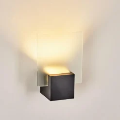 hofstein Applique murale d'extérieur Aasbo LED Noir, 1 lumière