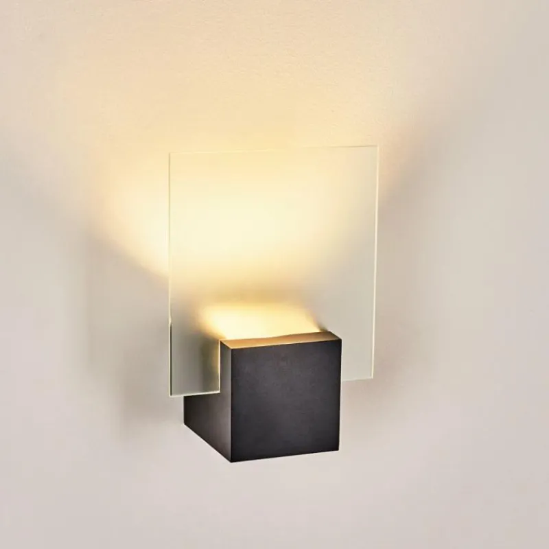 hofstein Applique murale d'extérieur Aasbo LED Noir, 1 lumière