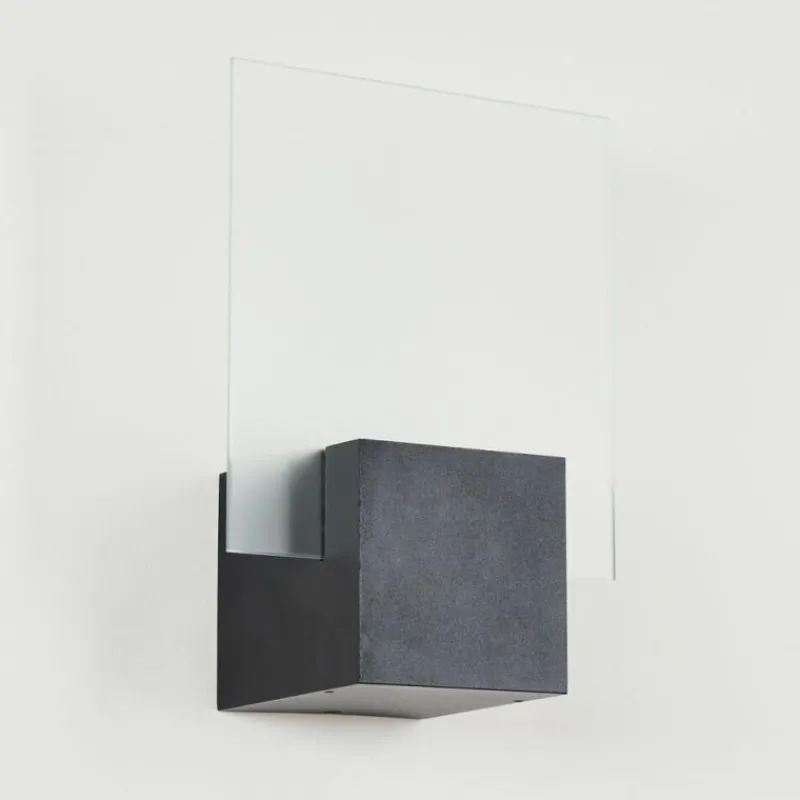 hofstein Applique murale d'extérieur Aasbo LED Noir, 1 lumière