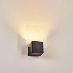 hofstein Applique murale d'extérieur Aasbo LED Noir, 1 lumière