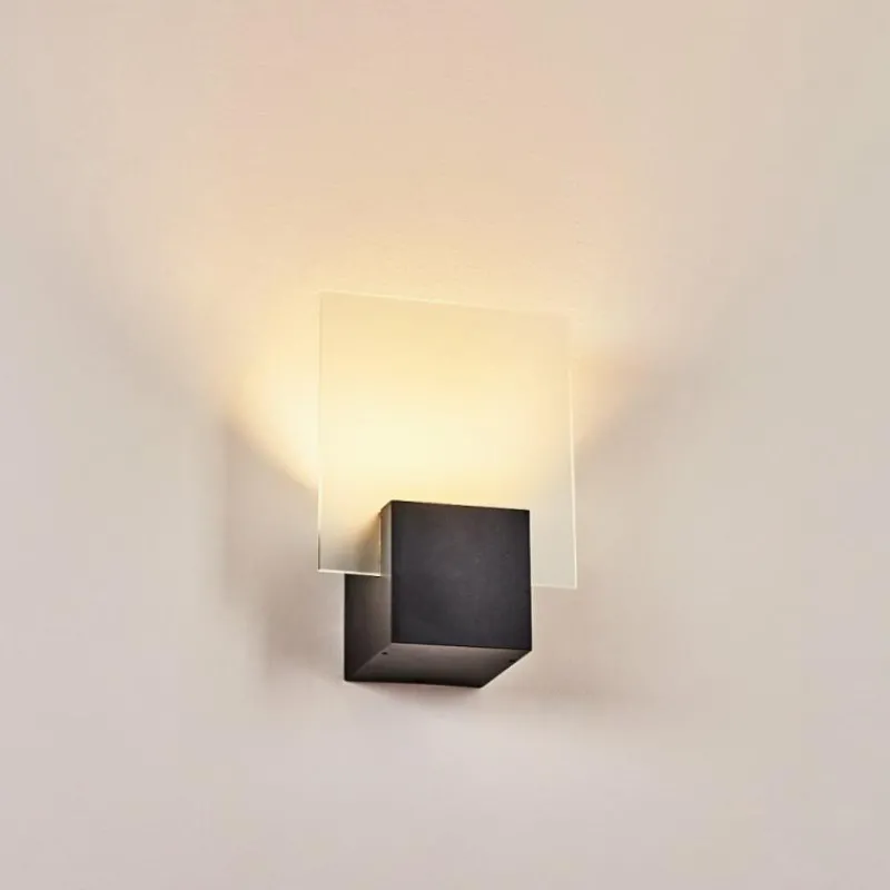 hofstein Applique murale d'extérieur Aasbo LED Noir, 1 lumière