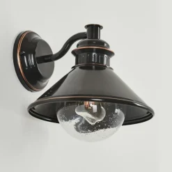 Luminaires Rustiques-hofstein Applique murale d'extérieur Bocholt Brun, Cuivre, Noir, 1 lumière