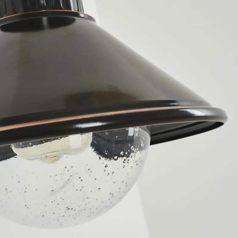 Luminaires Rustiques-hofstein Applique murale d'extérieur Bocholt Brun, Cuivre, Noir, 1 lumière