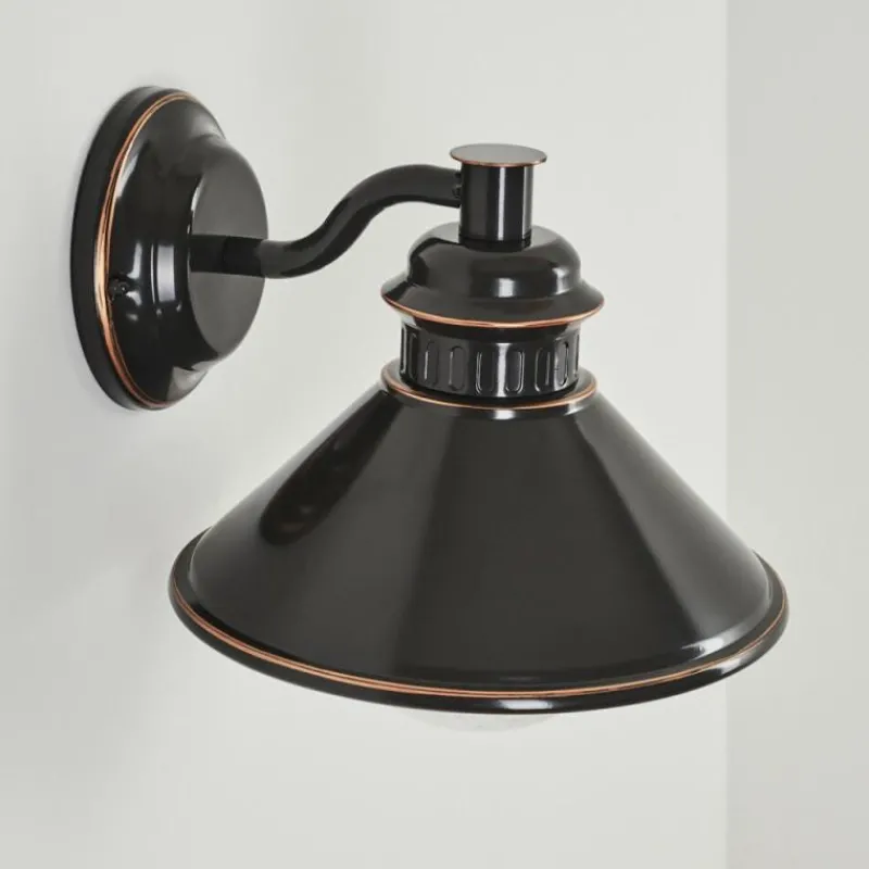 Luminaires Rustiques-hofstein Applique murale d'extérieur Bocholt Brun, Cuivre, Noir, 1 lumière