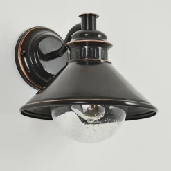 Luminaires Rustiques-hofstein Applique murale d'extérieur Bocholt Brun, Cuivre, Noir, 1 lumière