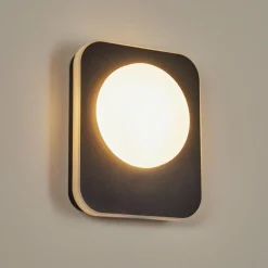 hofstein Applique murale d'extérieur Haga LED Noir, 1 lumière
