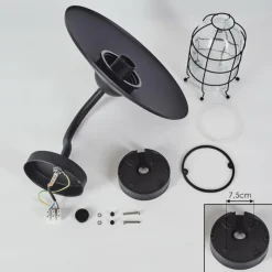 hofstein Applique murale d'extérieur Oricourt Noir, 1 lumière