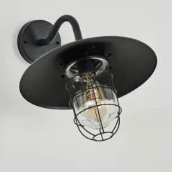 hofstein Applique murale d'extérieur Oricourt Noir, 1 lumière