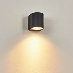 hofstein Applique murale d'extérieur Skaabu Noir, Blanc, 1 lumière