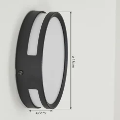 hofstein Applique murale d'extérieur Chiavari LED Anthracite, 1 lumière