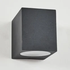 hofstein Applique murale d'extérieur Skaabu Noir, Blanc, 1 lumière