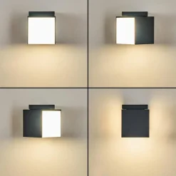 hofstein Applique murale d'extérieur Swanek LED Anthracite, 1 lumière