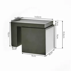 hofstein Applique murale d'extérieur Swanek LED Anthracite, 1 lumière