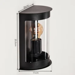 hofstein Applique murale d'extérieur Spitnes Noir, 1 lumière