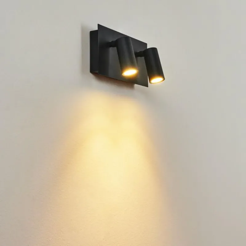 hofstein Applique murale d'extérieur Saeter LED Noir, 2 lumières