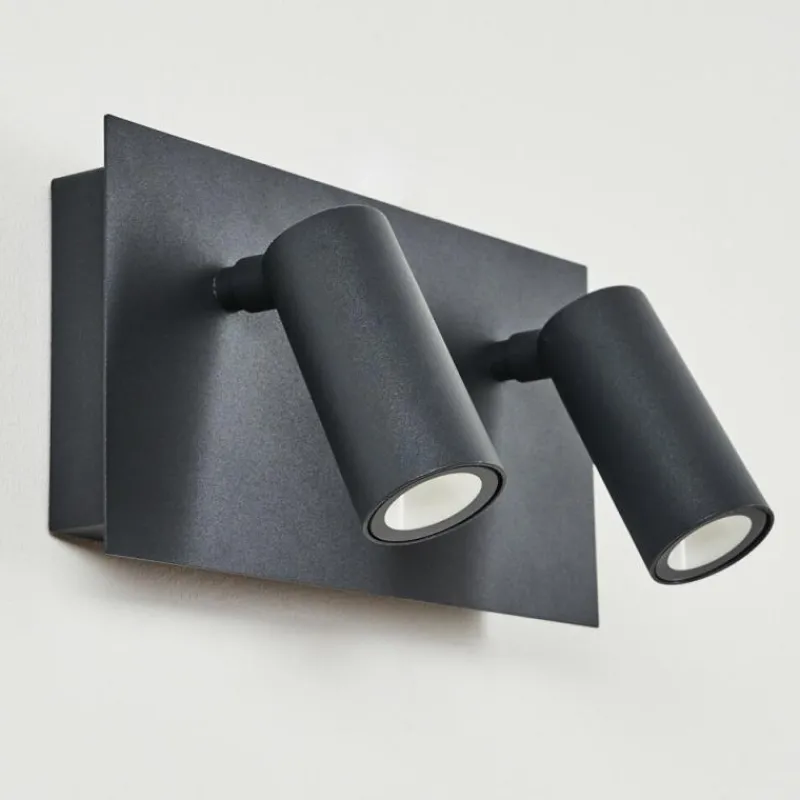 hofstein Applique murale d'extérieur Saeter LED Noir, 2 lumières