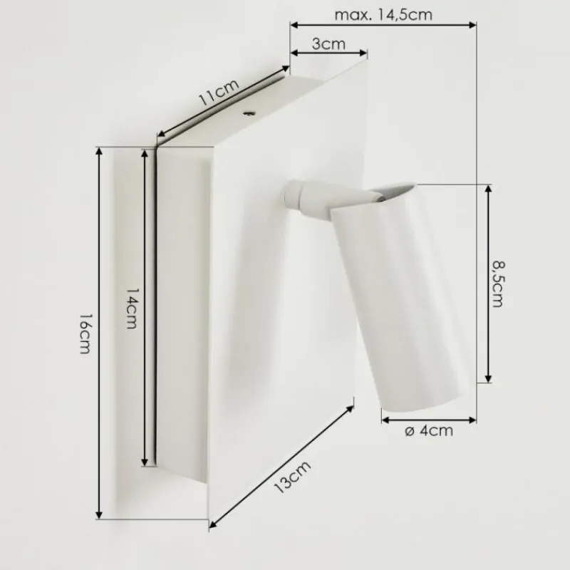 hofstein Applique murale d'extérieur Saeter LED Blanc, 1 lumière