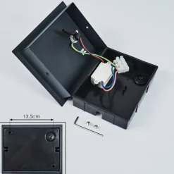 hofstein Applique murale d'extérieur Saeter LED Noir, 1 lumière