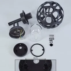 hofstein Applique murale d'extérieur Saaseg Anthracite, 1 lumière