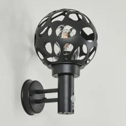 hofstein Applique murale d'extérieur Saaseg Anthracite, 1 lumière, Détecteur de mouvement