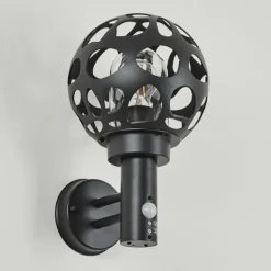 hofstein Applique murale d'extérieur Saaseg Anthracite, 1 lumière, Détecteur de mouvement