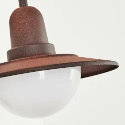 Luminaires Rustiques-hofstein Applique murale d'extérieur Pohei Rouille, 1 lumière, Détecteur de mouvement