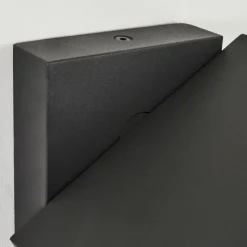 hofstein Applique murale d'extérieur Lyckan LED Noir, 1 lumière, Détecteur de mouvement