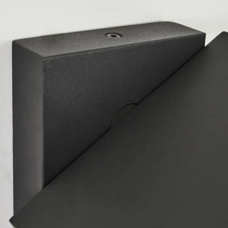 hofstein Applique murale d'extérieur Lyckan LED Noir, 1 lumière, Détecteur de mouvement