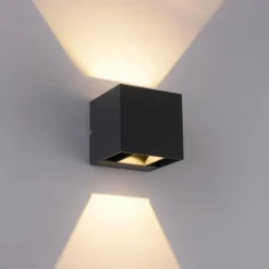 Luminaires Paul Neuhaus Applique murale d'extérieur Paul-Neuhaus BLOCK LED Anthracite, 2 lumières