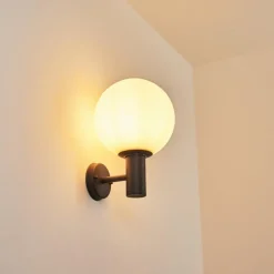 hofstein Applique murale d'extérieur Bubodefo Anthracite, 1 lumière