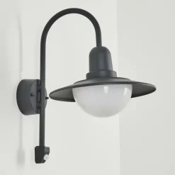 Luminaires Rustiques-hofstein Applique murale d'extérieur Pohei Anthracite, 1 lumière, Détecteur de mouvement