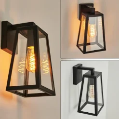 hofstein Applique murale d'extérieur Marobo Noir, 1 lumière