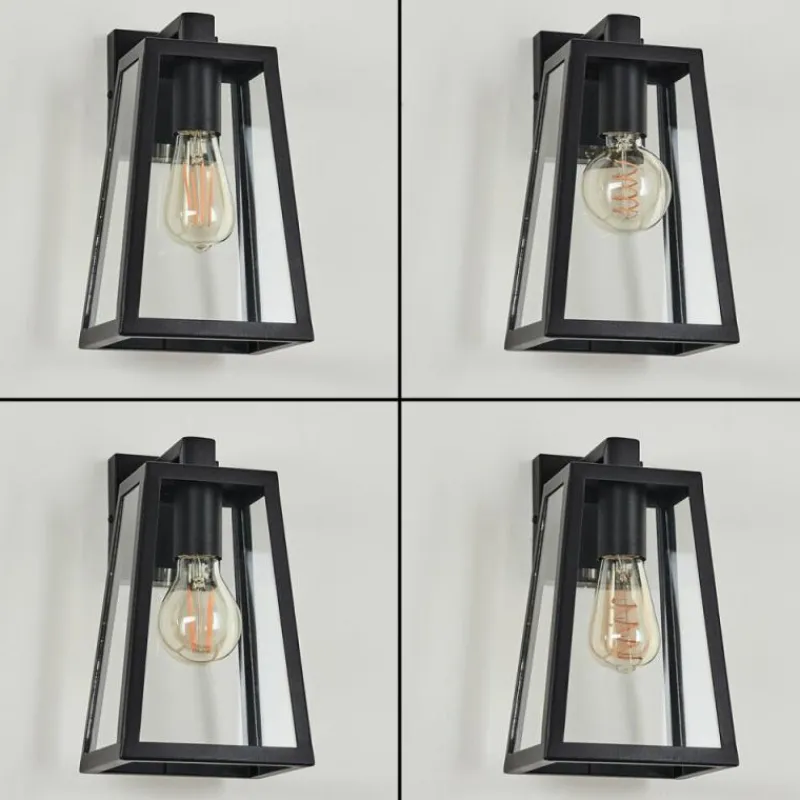 hofstein Applique murale d'extérieur Marobo Noir, 1 lumière