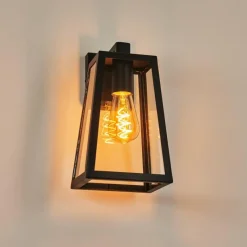 hofstein Applique murale d'extérieur Marobo Noir, 1 lumière