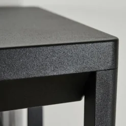 hofstein Applique murale d'extérieur Leset Noir, 1 lumière, Détecteur de mouvement